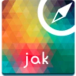 jakarta map android application logo